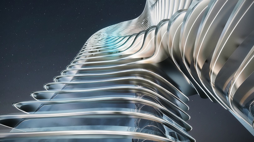 تصميم مبنى بوغاتي ريزيدنسز في دبي 