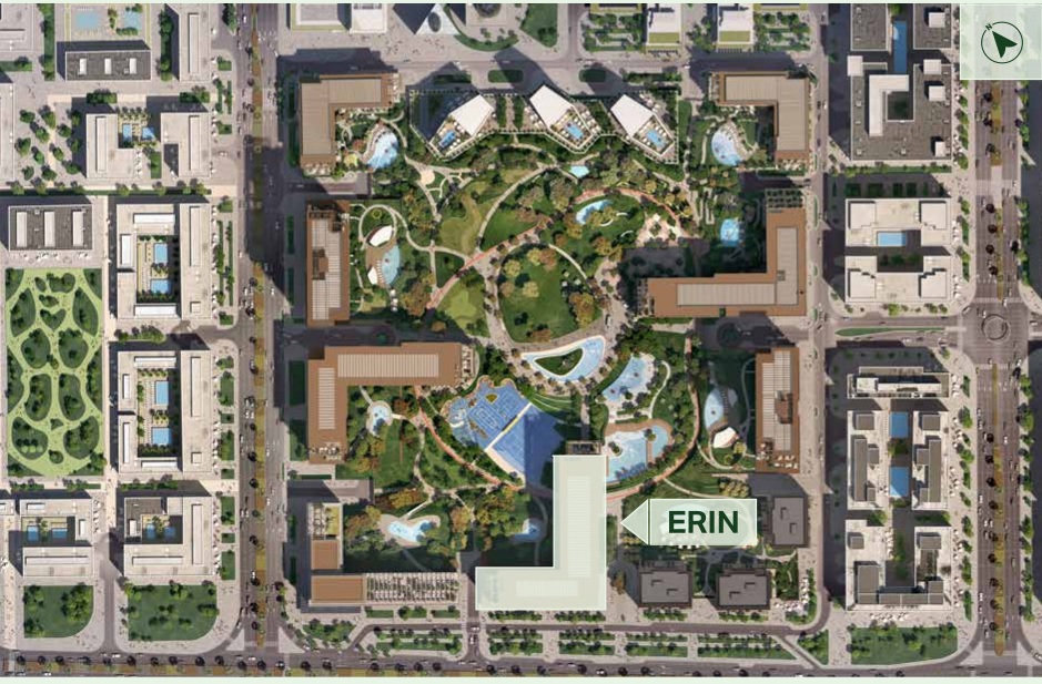 مخطط مشروع ايرين في دبي 