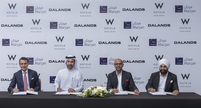 توقيع اتفاقية بين شركة ماريوت الدوليّة  وشركة دالاندز القابضة و شركة "مرجان" لافتتاح فندق دبليو جزيرة المرجان في رأس الخيمة
