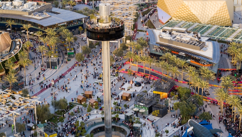 حديقة الثريا في مدينة اكسبو دبي Photo source : Expo City Dubai