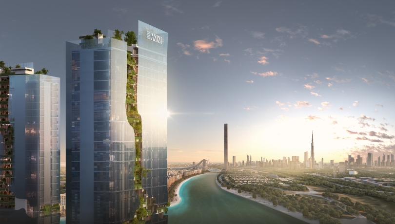 مخطط مشروع ريفيرا ريف" Photo source : Azizi Developments
