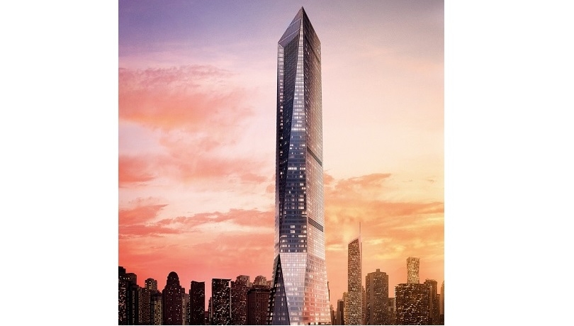 يبلغ طول برج أبتاون تاور 340 متراً ويتألف من 81 طابقاً Dubai Uptown Tower
