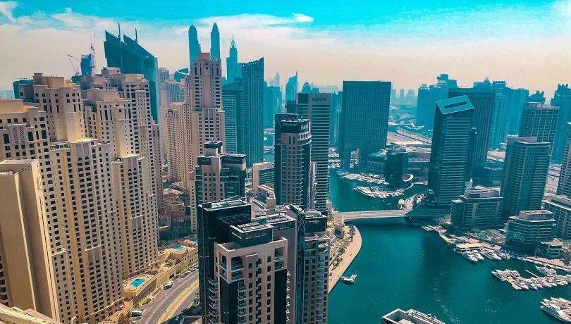 Dubai Marina.  Photo by Bala Vinayakan  Surapaneni