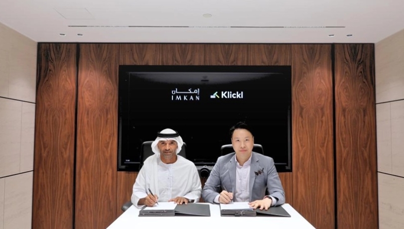 خلال توقيع اتفاقية الشراكة بين شركة «كليكل» Klickl وشركة «إمكان» Imkan