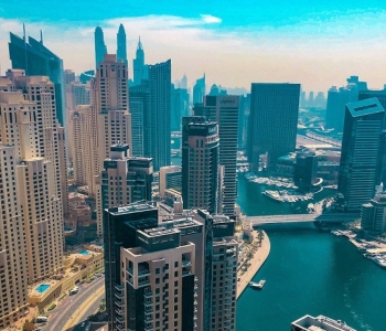 Dubai Marina.  Photo by Bala Vinayakan  Surapaneni