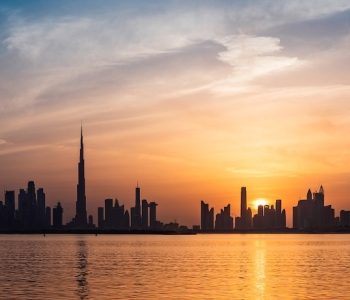 Dubai Skyline. Photo by Aleksandar Pasaric